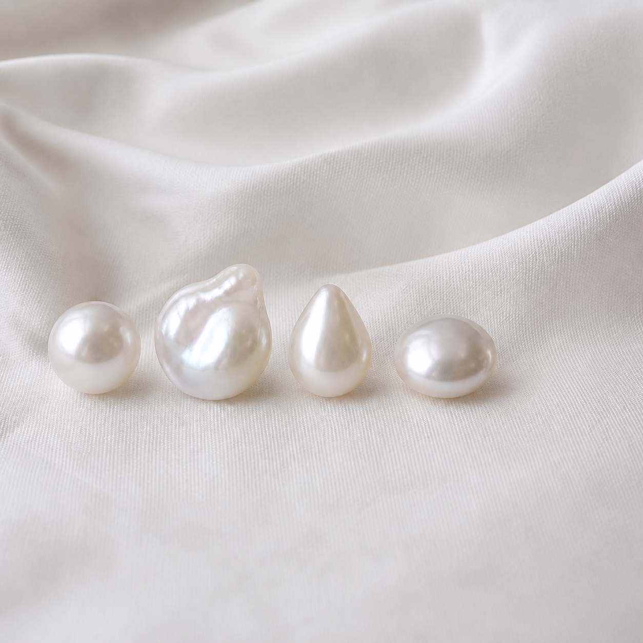 Criterio Forma — perla sferica su seta