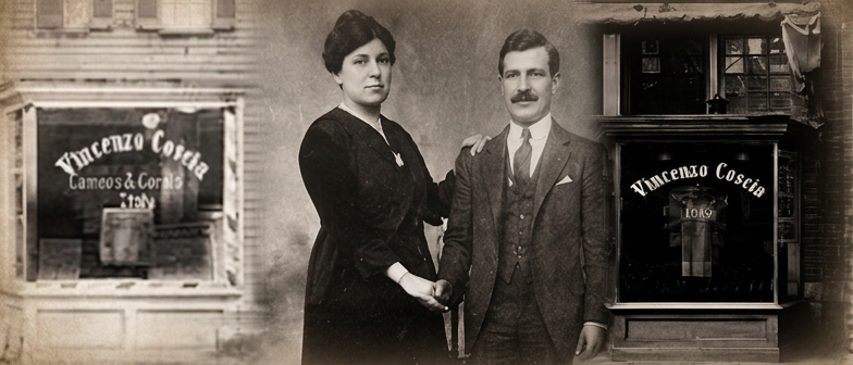 L'antico negozio COSCIA a Torre del Greco — l'origine della Maison nel 1919